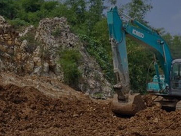 Pekerjaan penambangan dan penataan lahan